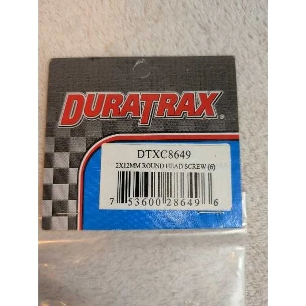 DURATRAX DTXC8649 2x12mm Round Head Screws RC Part NEW Lot of 6